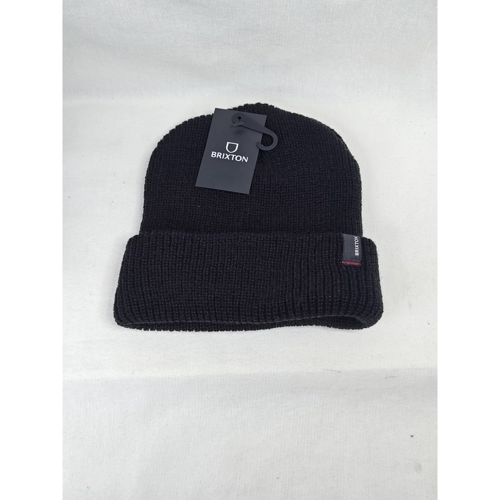 Nwt Brixton Heist Beanie Men's Women's Unisex Plain Black Cuffed Loose Knit Hat — image 8 of 8